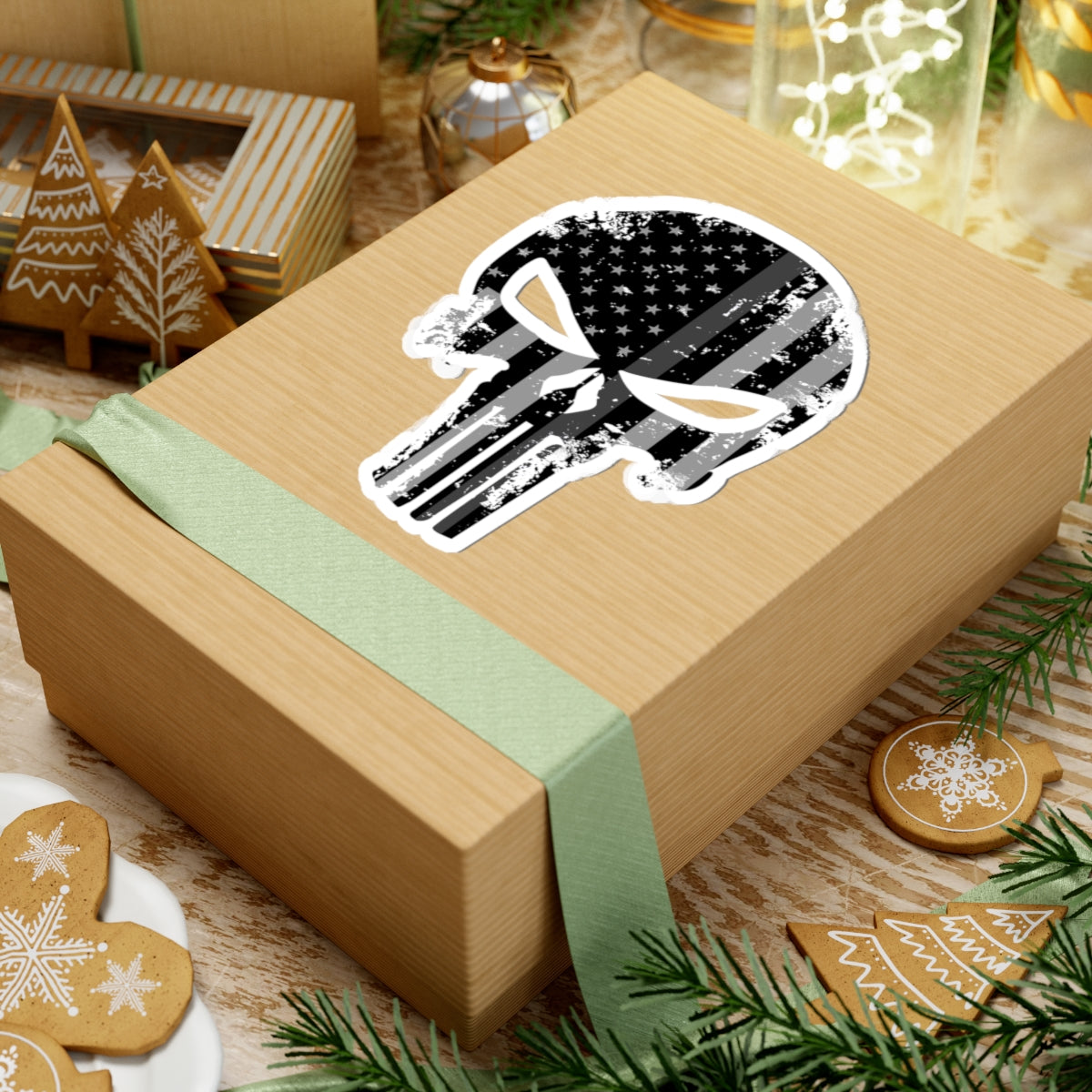 Kiss-Cut Stickers - Gray Line Punisher