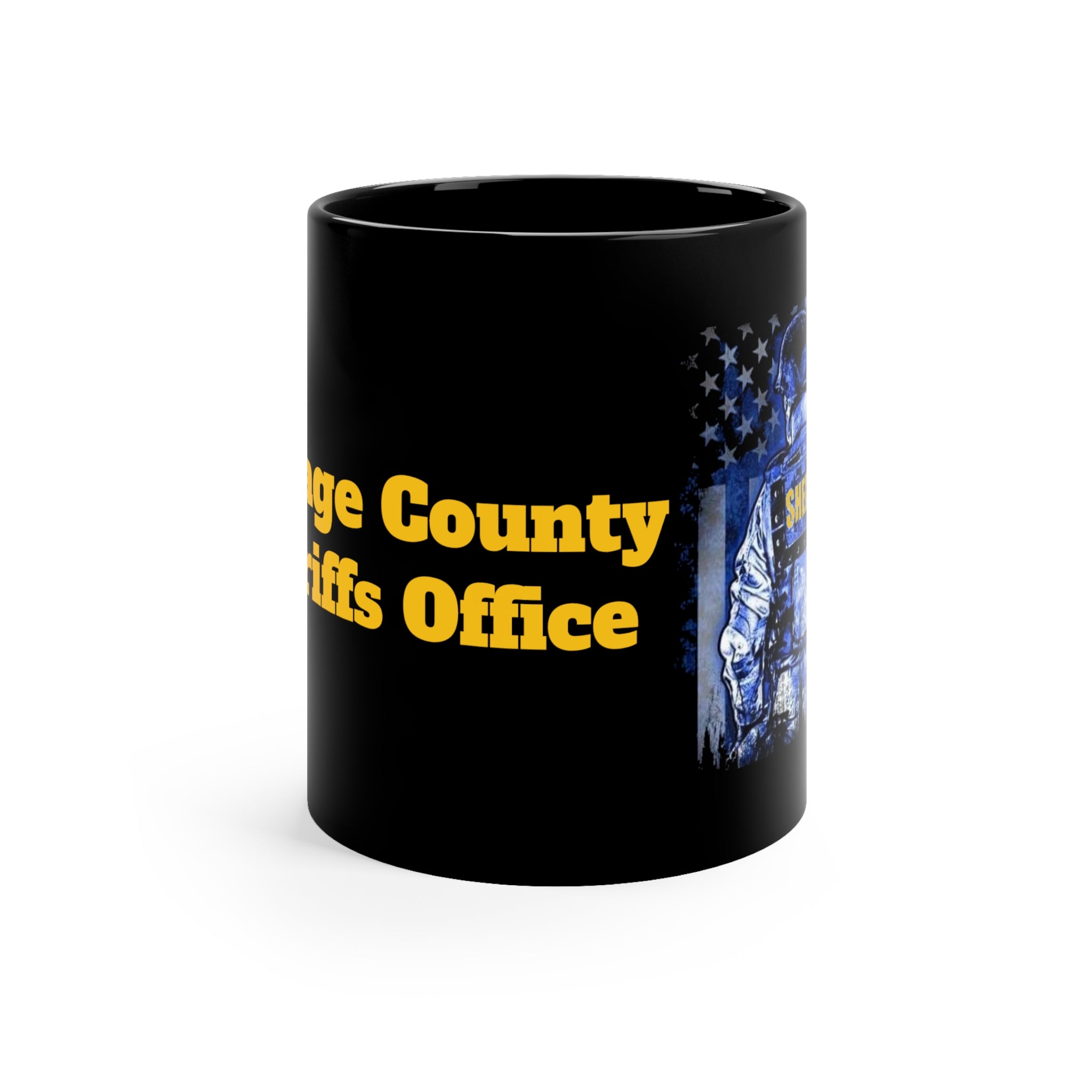 Black mug 11oz - Portage County Sheriffs Office