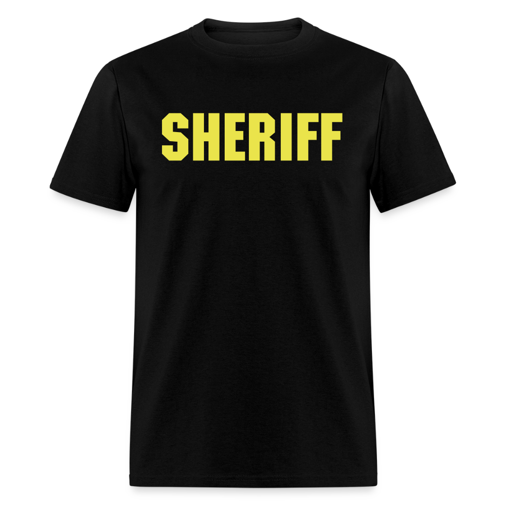 Unisex Classic T-Shirt - Sheriff Front and Back - black