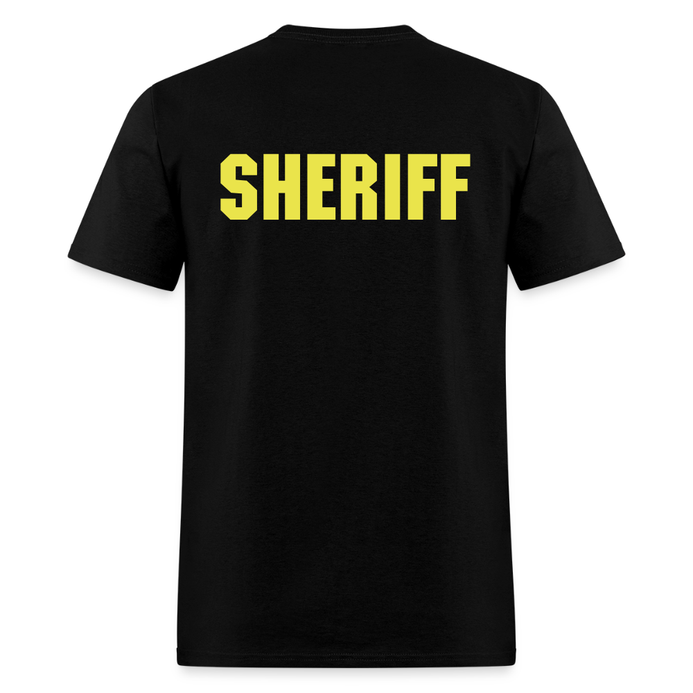 Unisex Classic T-Shirt - Sheriff Front and Back - black