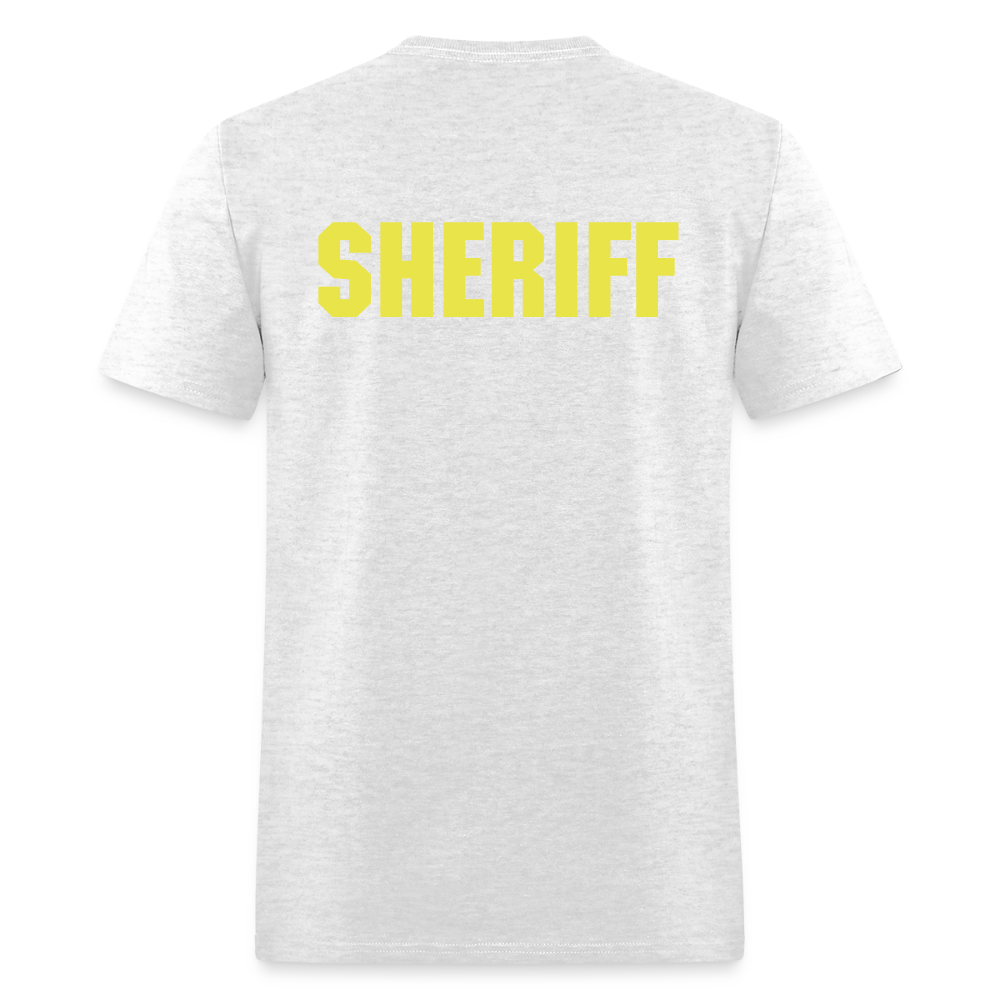 Unisex Classic T-Shirt - Sheriff Front and Back - light heather gray