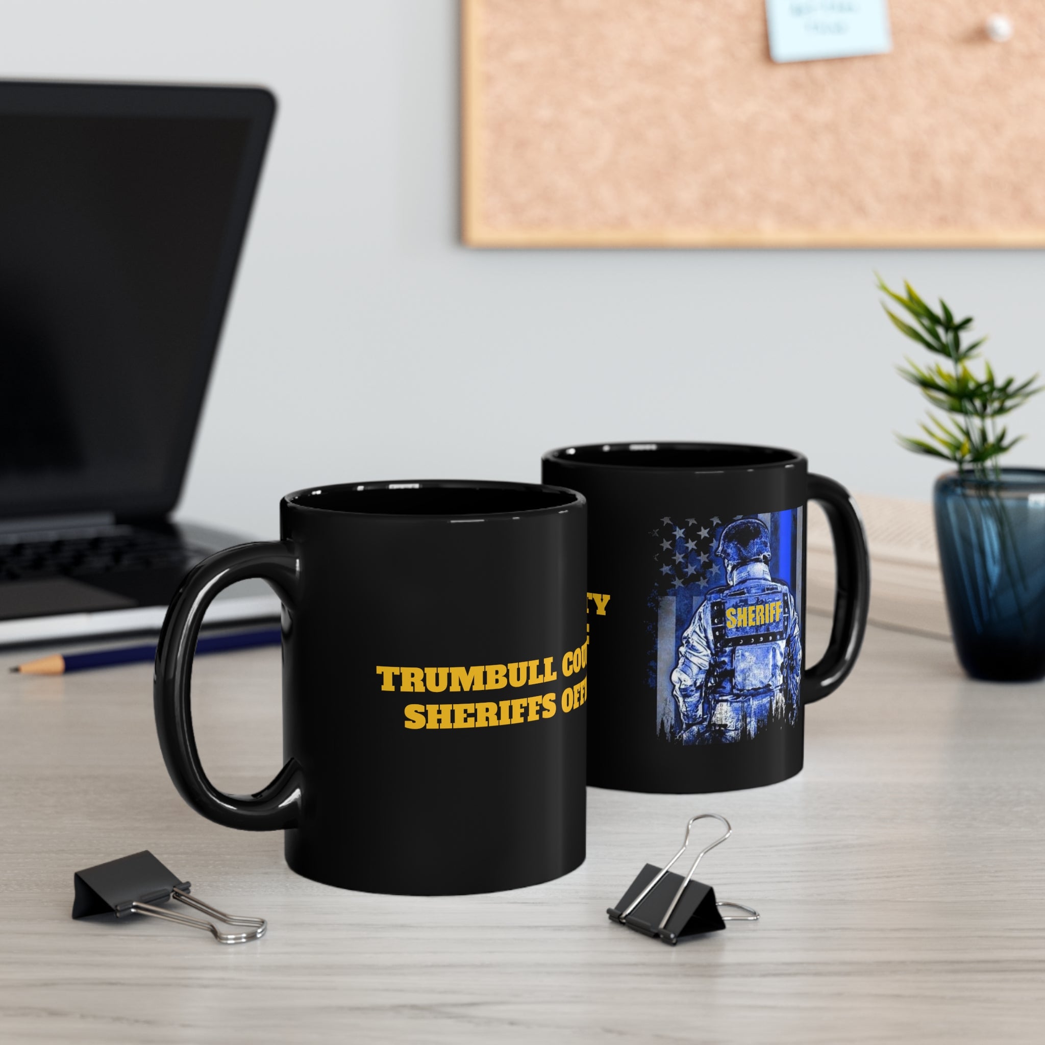 Black mug 11oz - Trumbull County Sheriffs Office