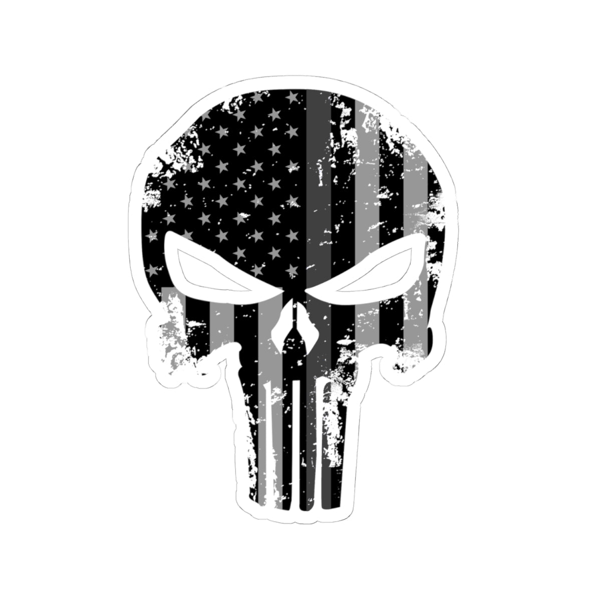 Kiss-Cut Stickers - Gray Line Punisher