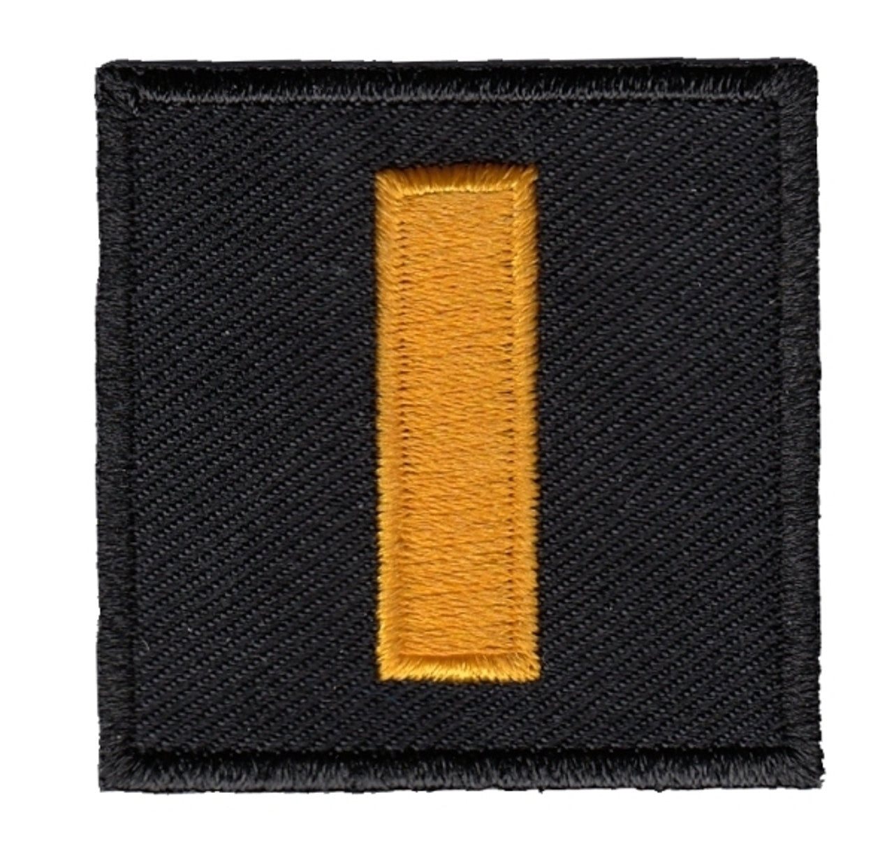 Embroidered Rank, Dark Gold/Black, 1-1/2x1-1/2"h (Pair)