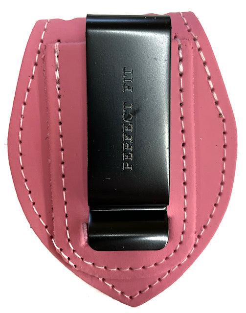 Perfect Fit Pink Universal Badge Holder with Clip