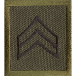 Sergeant Bars Embroidered Patch (Pair)