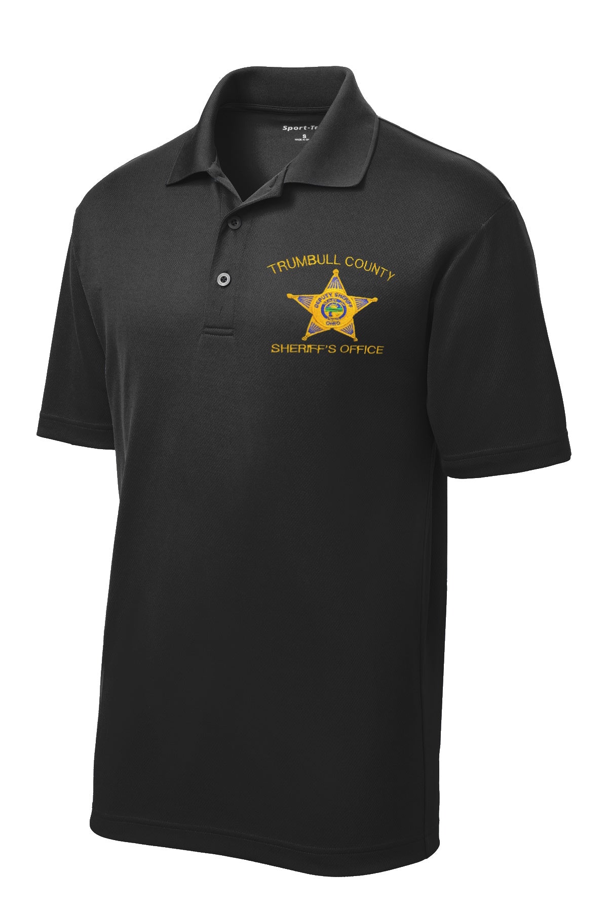 Red Diamond Sport Tek Short Sleeve Polo - Custom Ohio Sheriff Embroidery