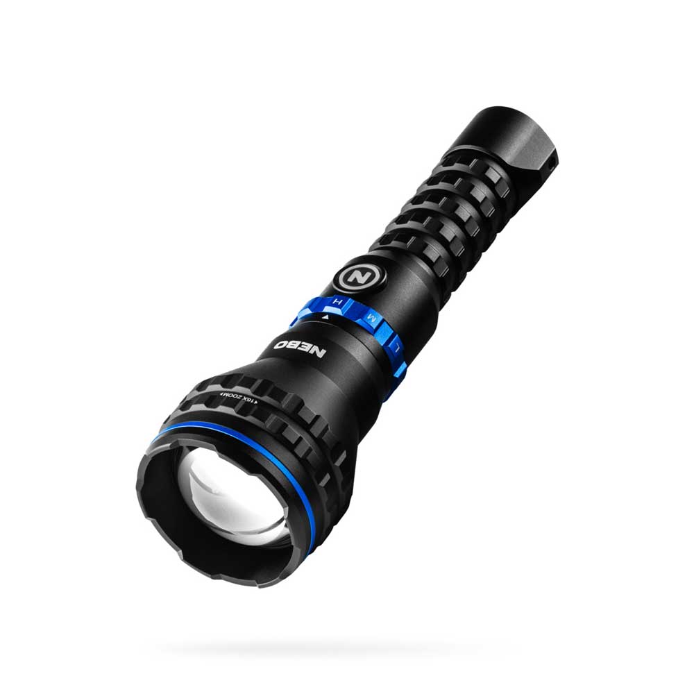 nebo 6x zoom flashlight NEBO MZ60 Luxtreme Blueline Rechargeable Flashlight