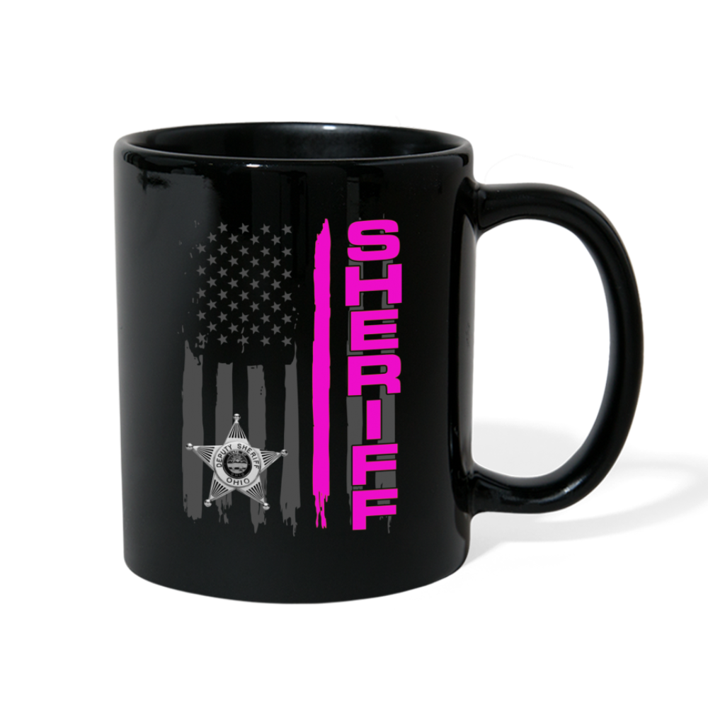 Full Color Mug - Ohio Sheriff Vertical Pink - black