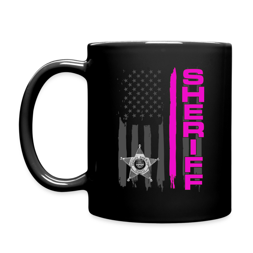 Full Color Mug - Ohio Sheriff Vertical Pink - black