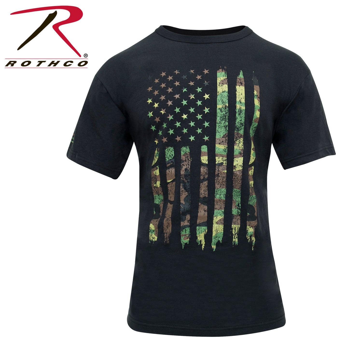 Rothco Distressed US Flag Athletic Fit T-Shirt