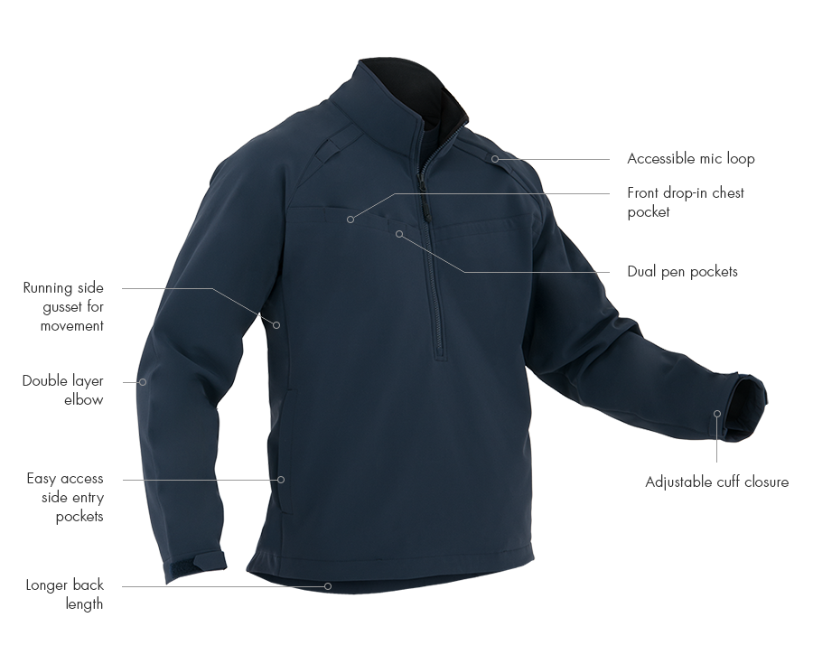 First Tactical Men's Softshell Job Shirt - red-diamond-uniform-police-supply