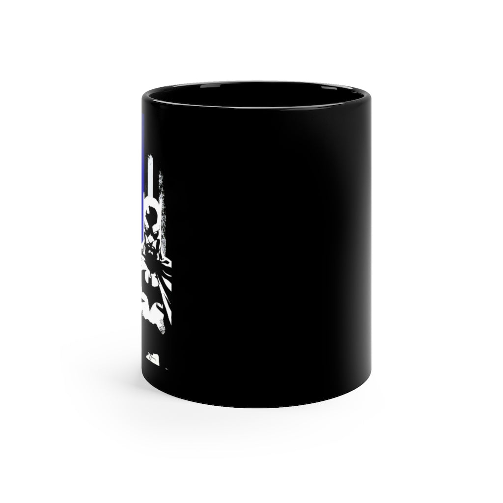 Black mug 11oz - Batman Blue Line