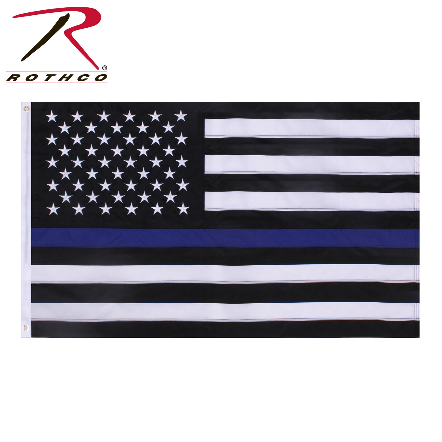 Rothco Deluxe Thin Blue Line Flag 3x5 - red-diamond-uniform-police-supply