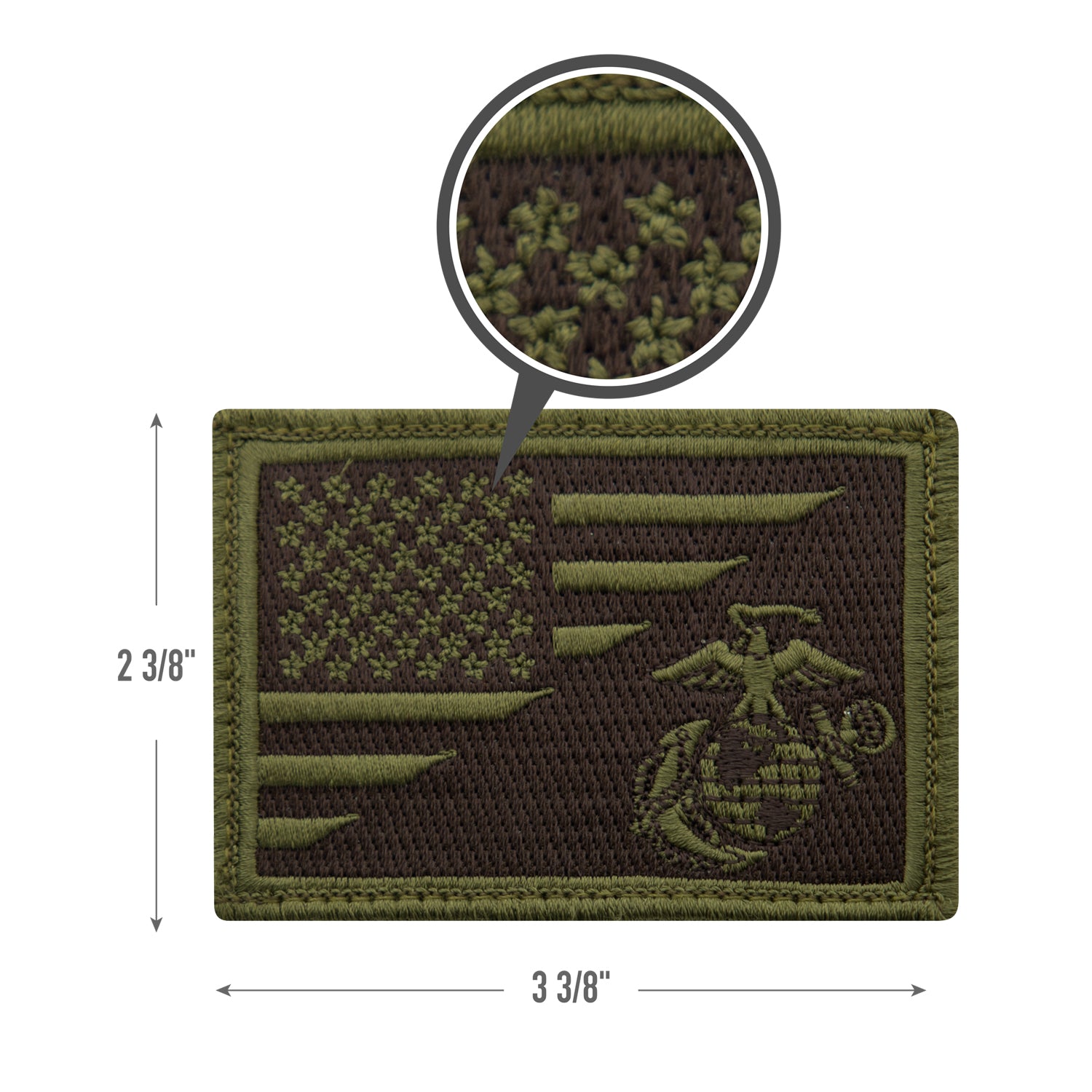 Rothco US Flag / USMC Eagle, Globe and Anchor Morale Patch