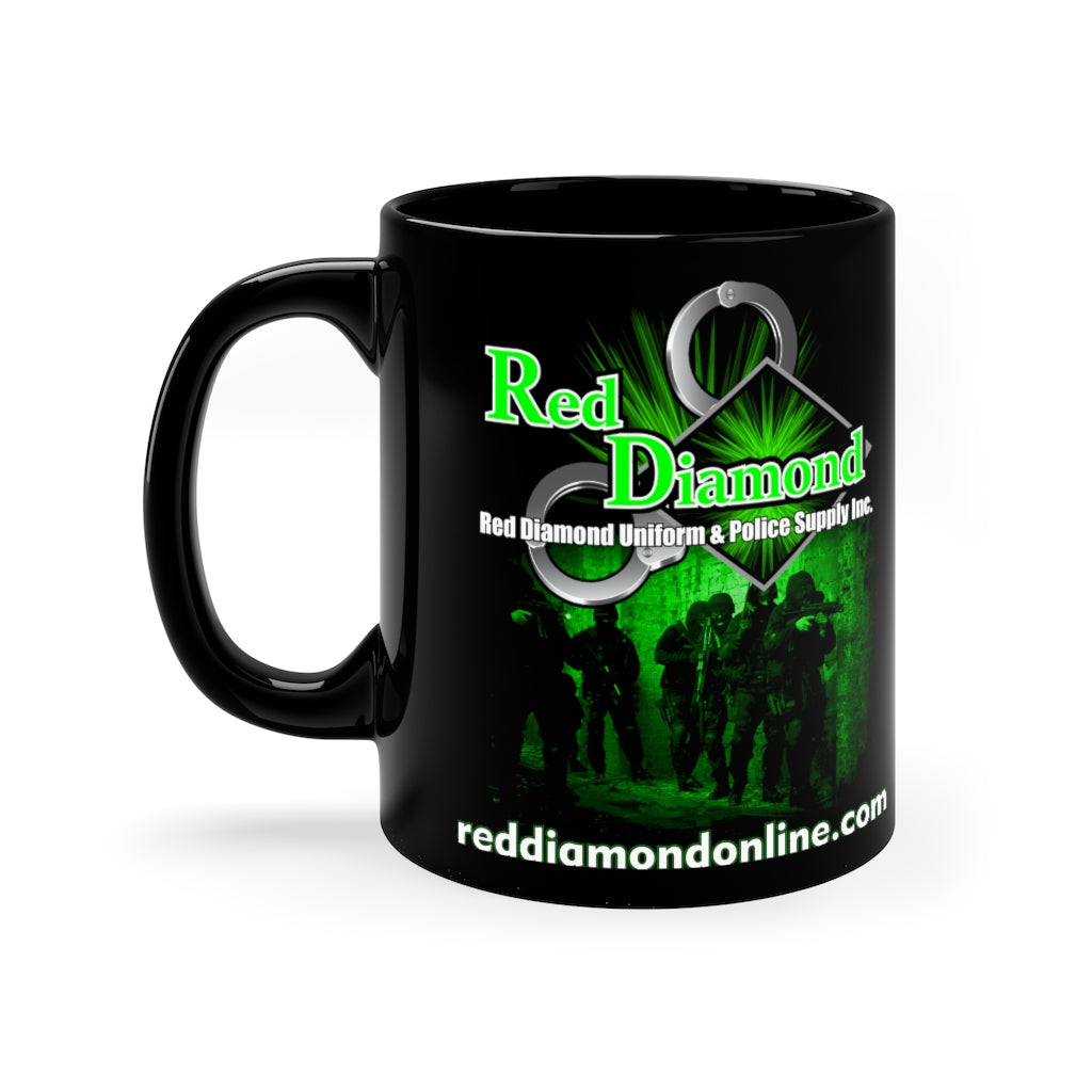 Black mug 11oz - Red Diamond "Night Vision"