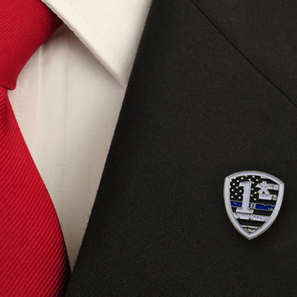 1 Asterisk Pin - Thin Blue Line, Individual