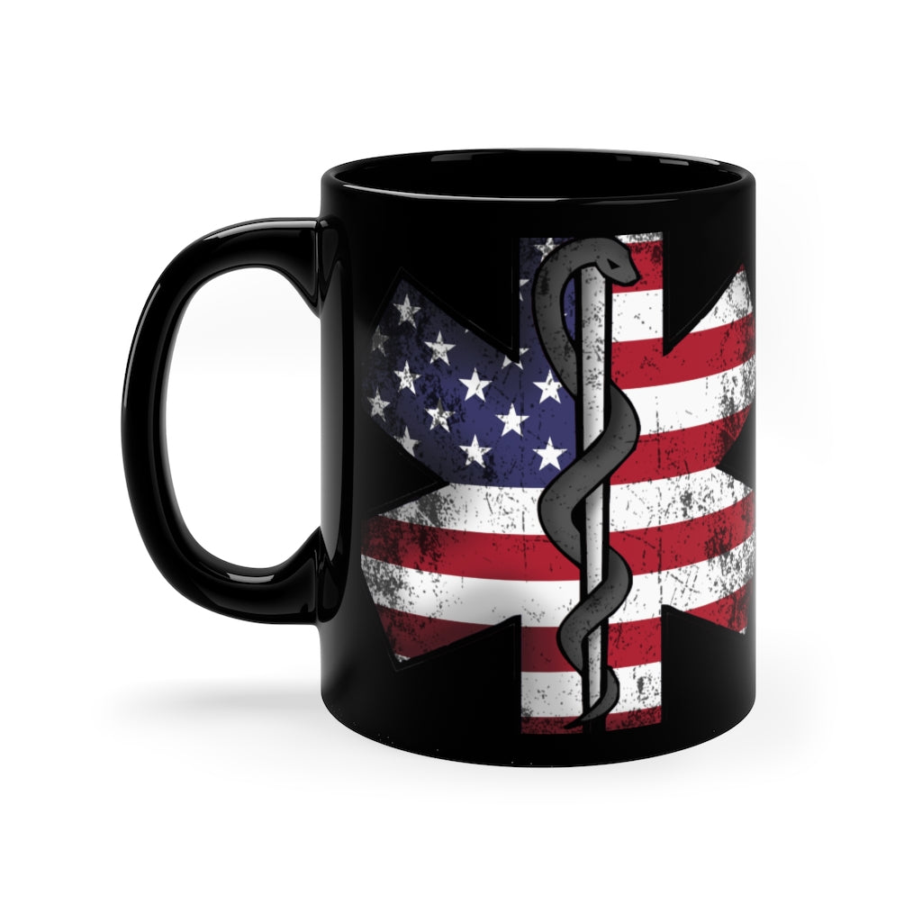 Black mug 11oz - Star of Life