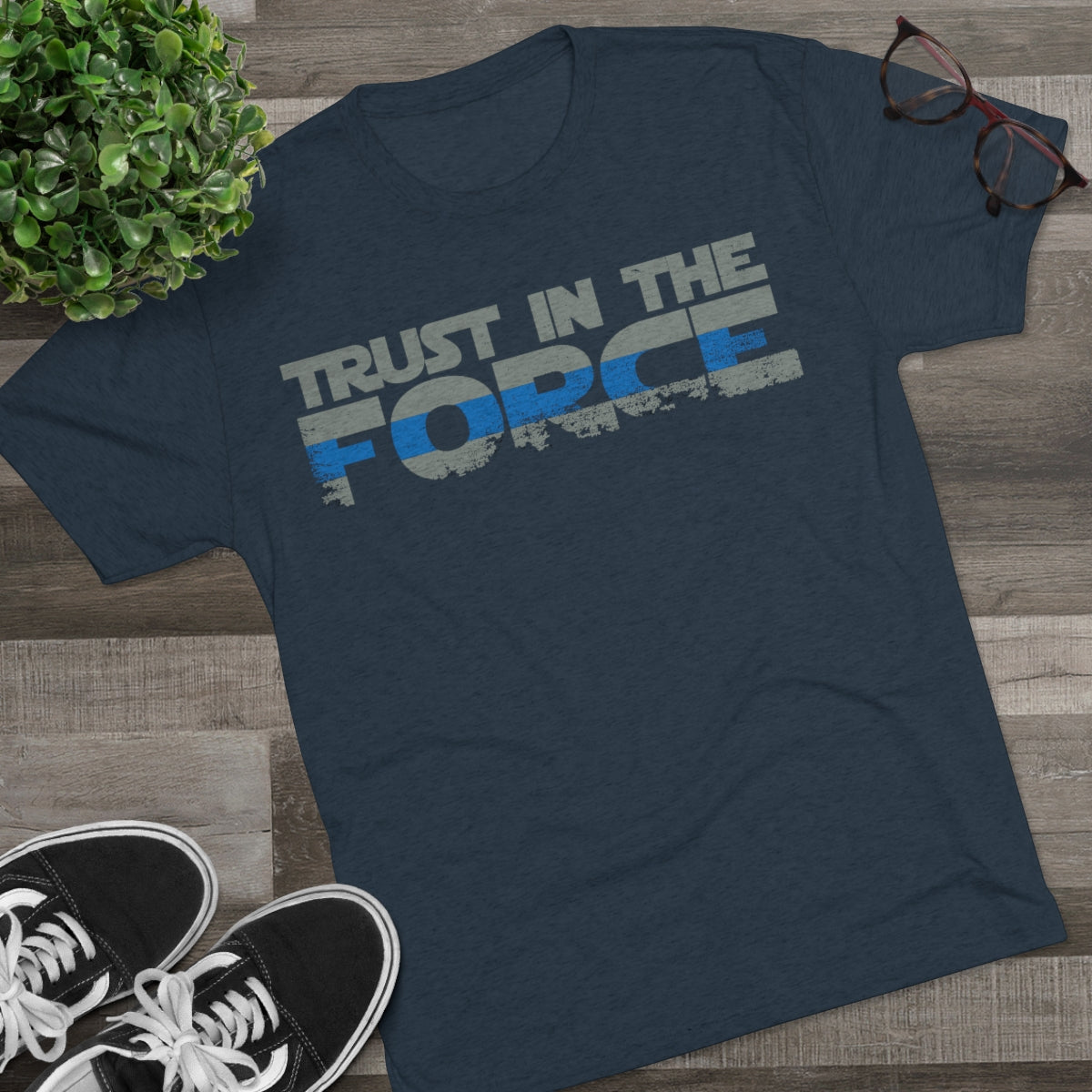 Unisex Tri-Blend Crew Tee - Trust the Force