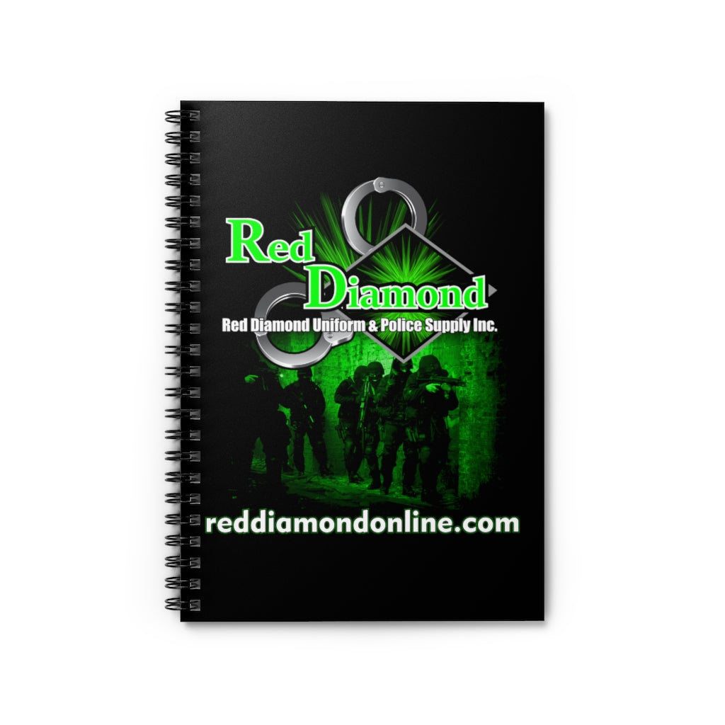 Spiral Notebook - Ruled Line - Red Diamond "Night Vision"