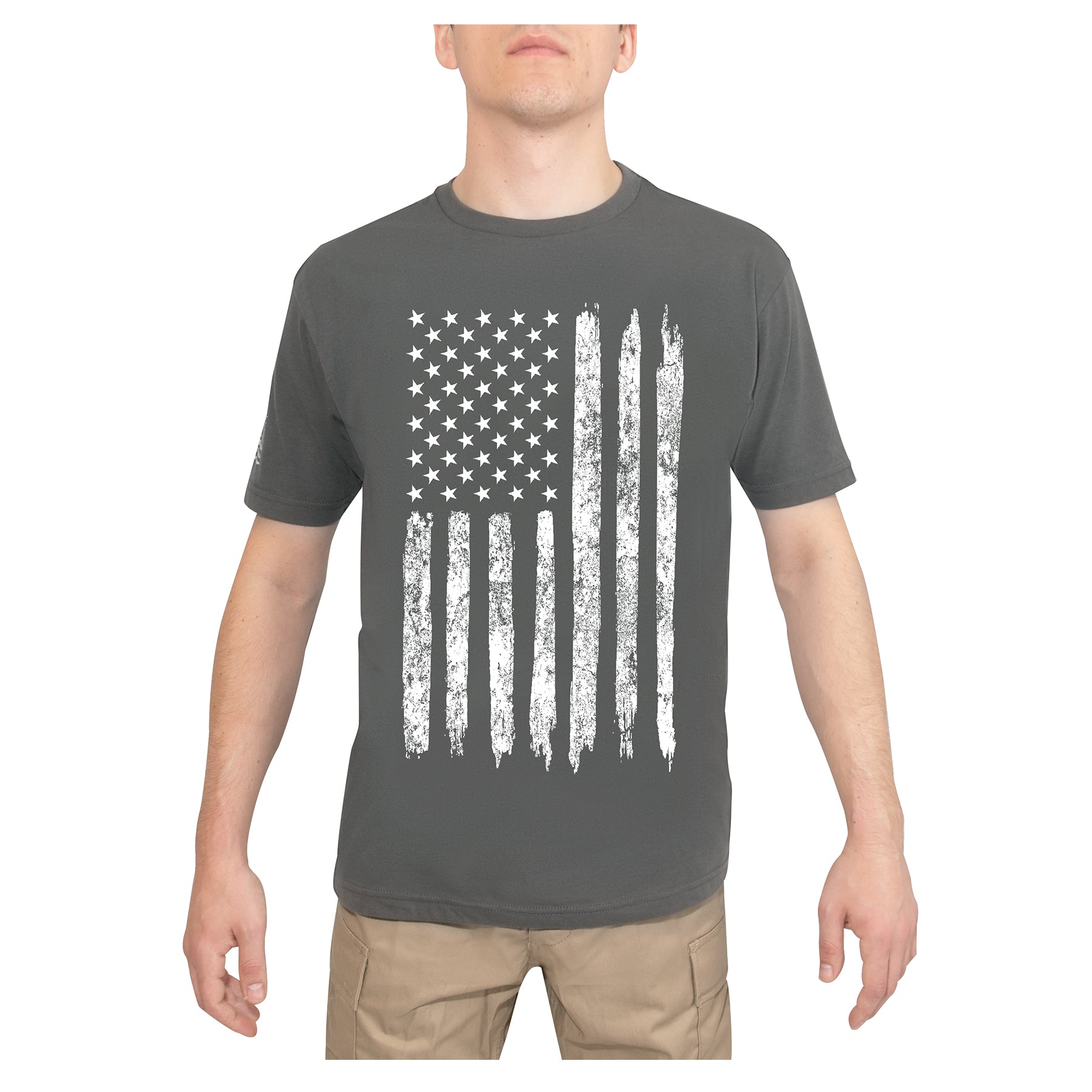 Rothco Distressed US Flag Athletic Fit T-Shirt