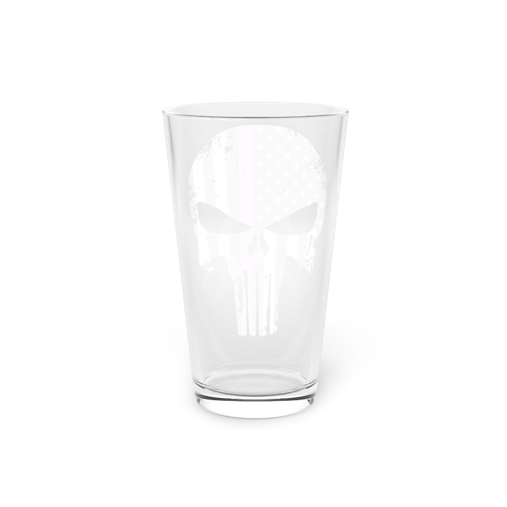Pint Glass, 16oz - Pink Punisher