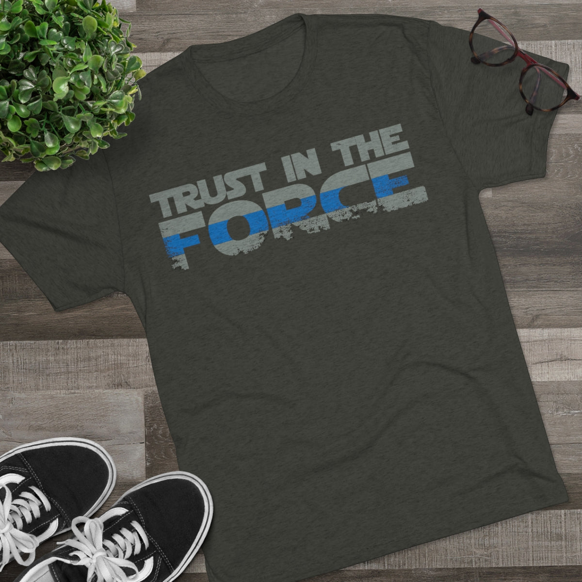 Unisex Tri-Blend Crew Tee - Trust the Force
