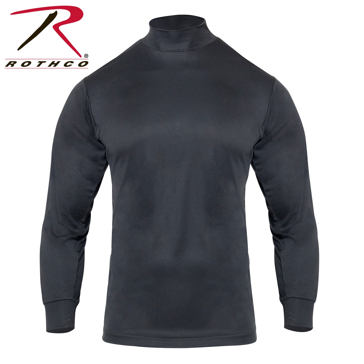 Rothco Moisture Wicking Mock Turtleneck - Black