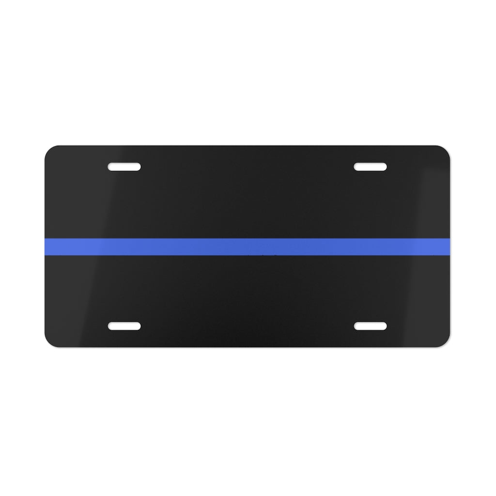 Aluminum License Plate - Thin Blue Line