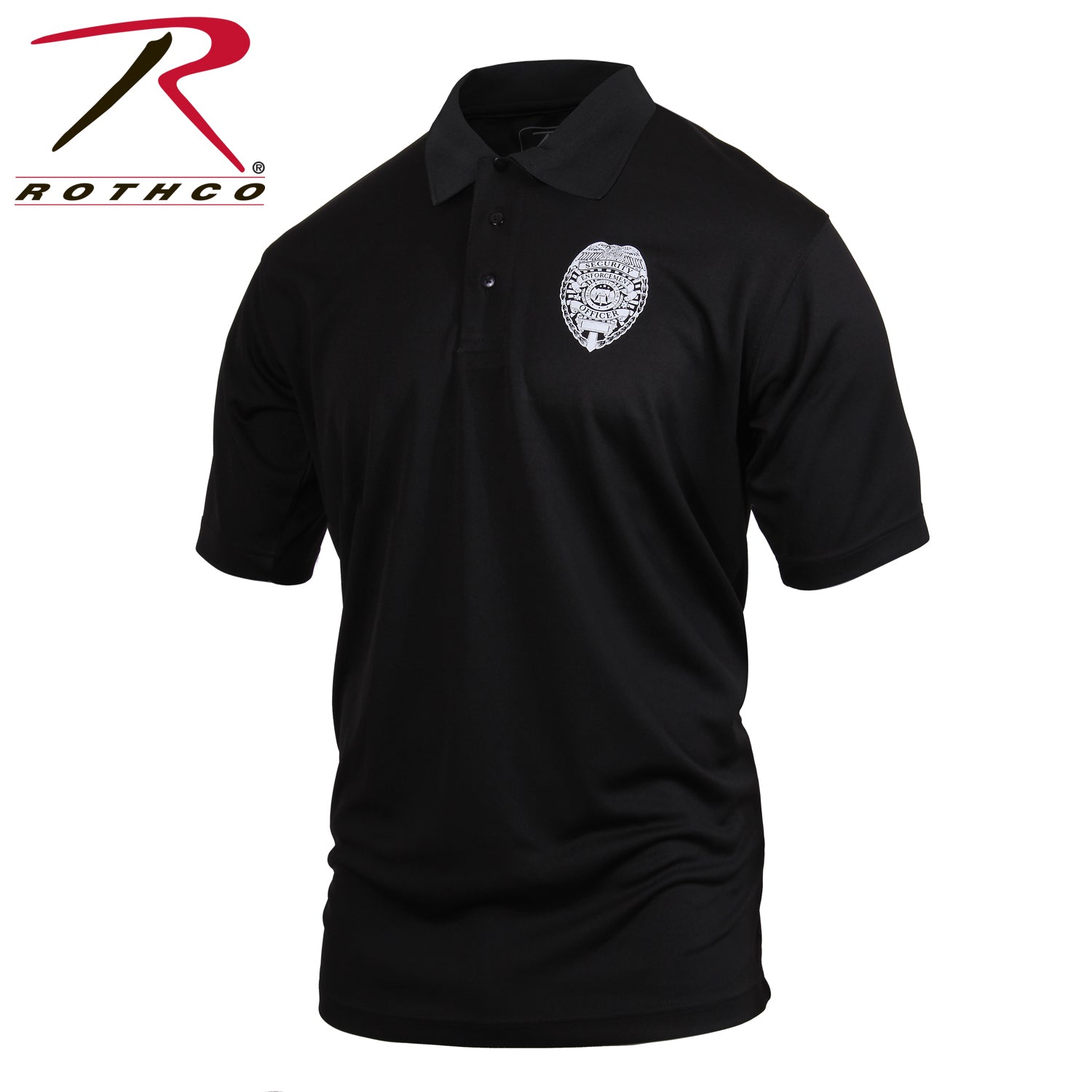 Rothco Moisture Wicking Security Polo Shirt With Badge