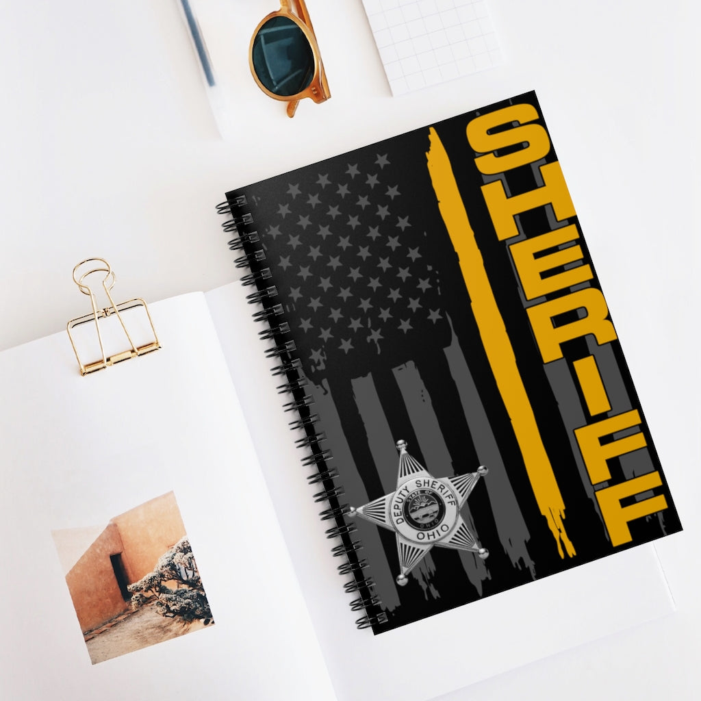 Spiral Notebook - Ruled Line - Ohio Sheriff Vertical