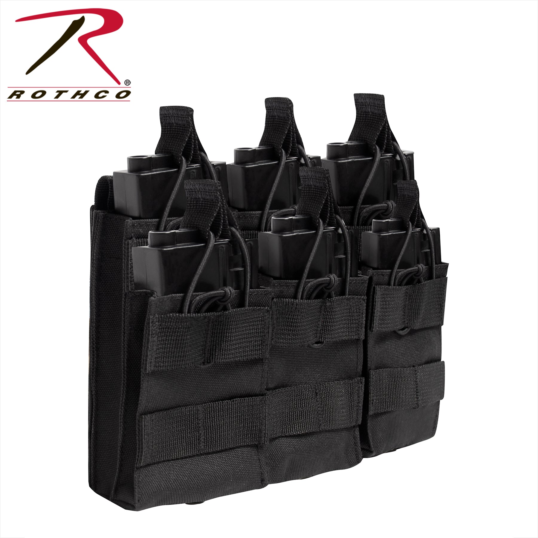 Rothco MOLLE Open Top Six Rifle Mag Pouch