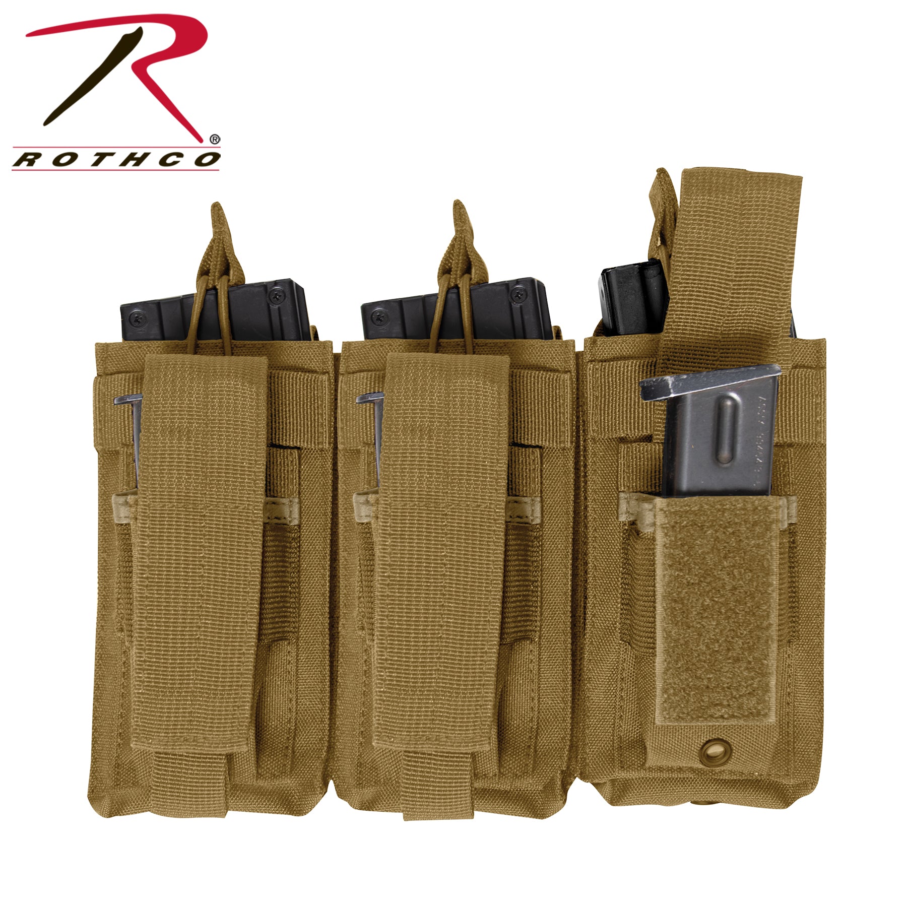 Rothco MOLLE Triple Kangaroo Rifle and Pistol Mag Pouch