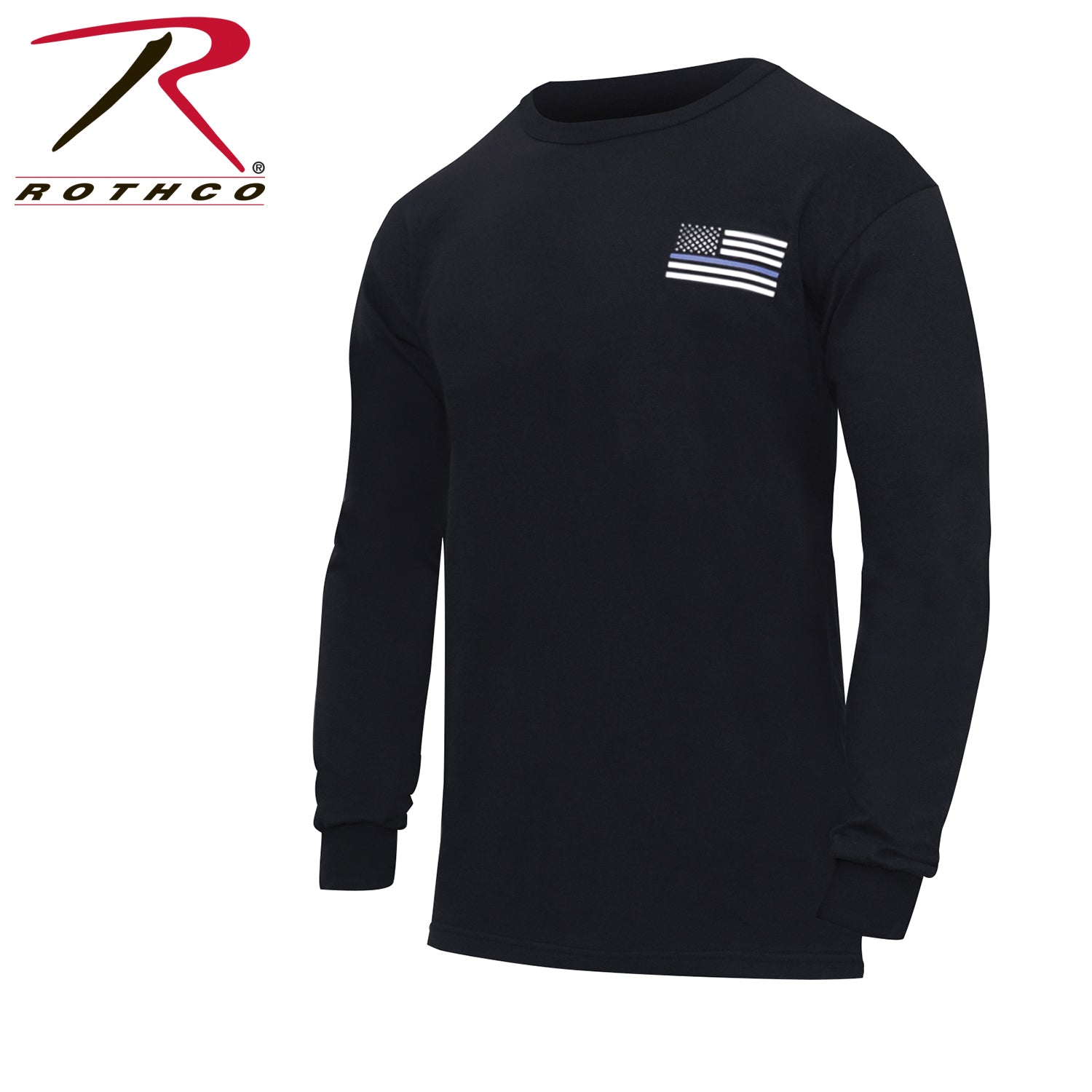 Rothco Thin Blue Line Honor and Respect Long Sleeve T-Shirt