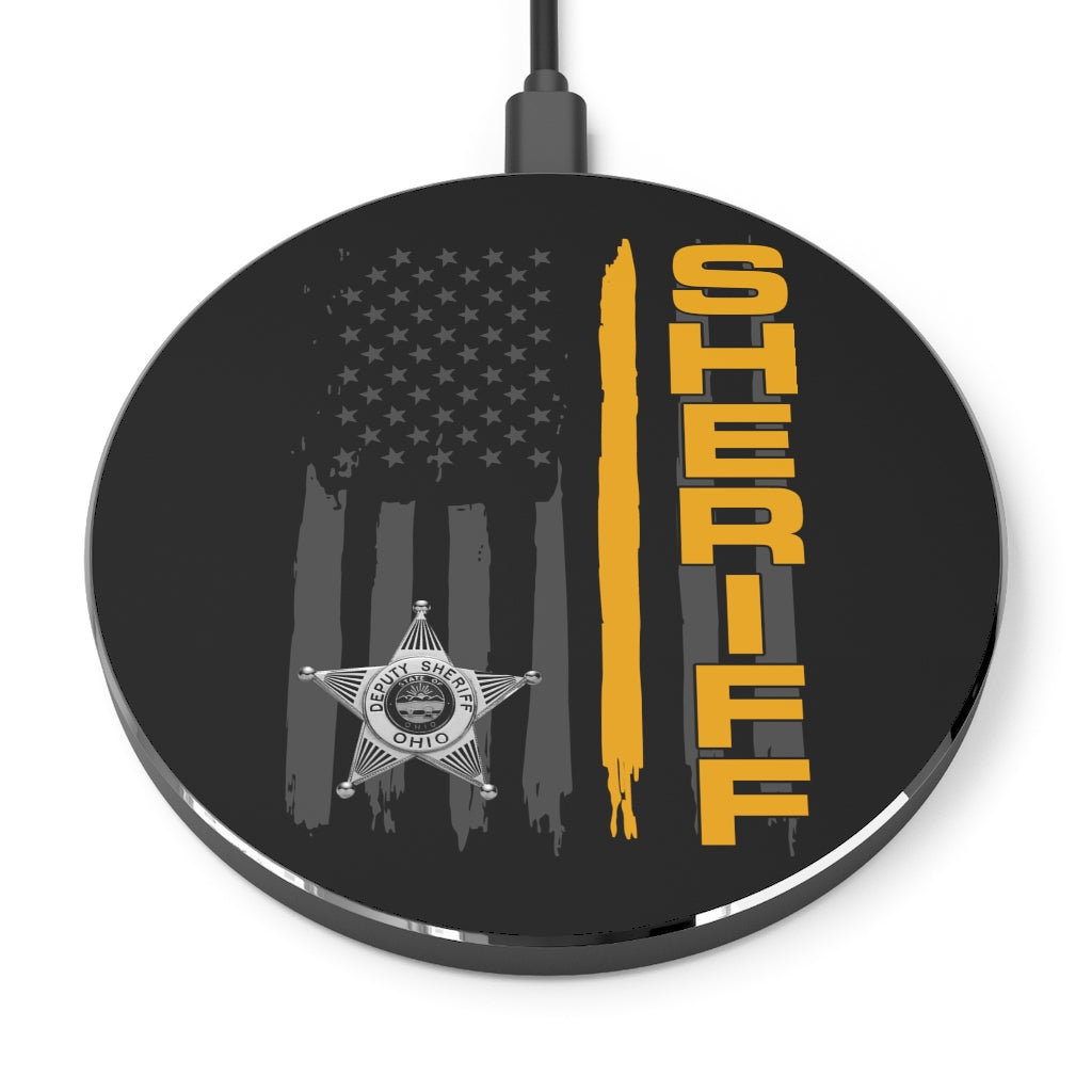 Wireless Charger Pad - Ohio Sheriff Vertical Flag