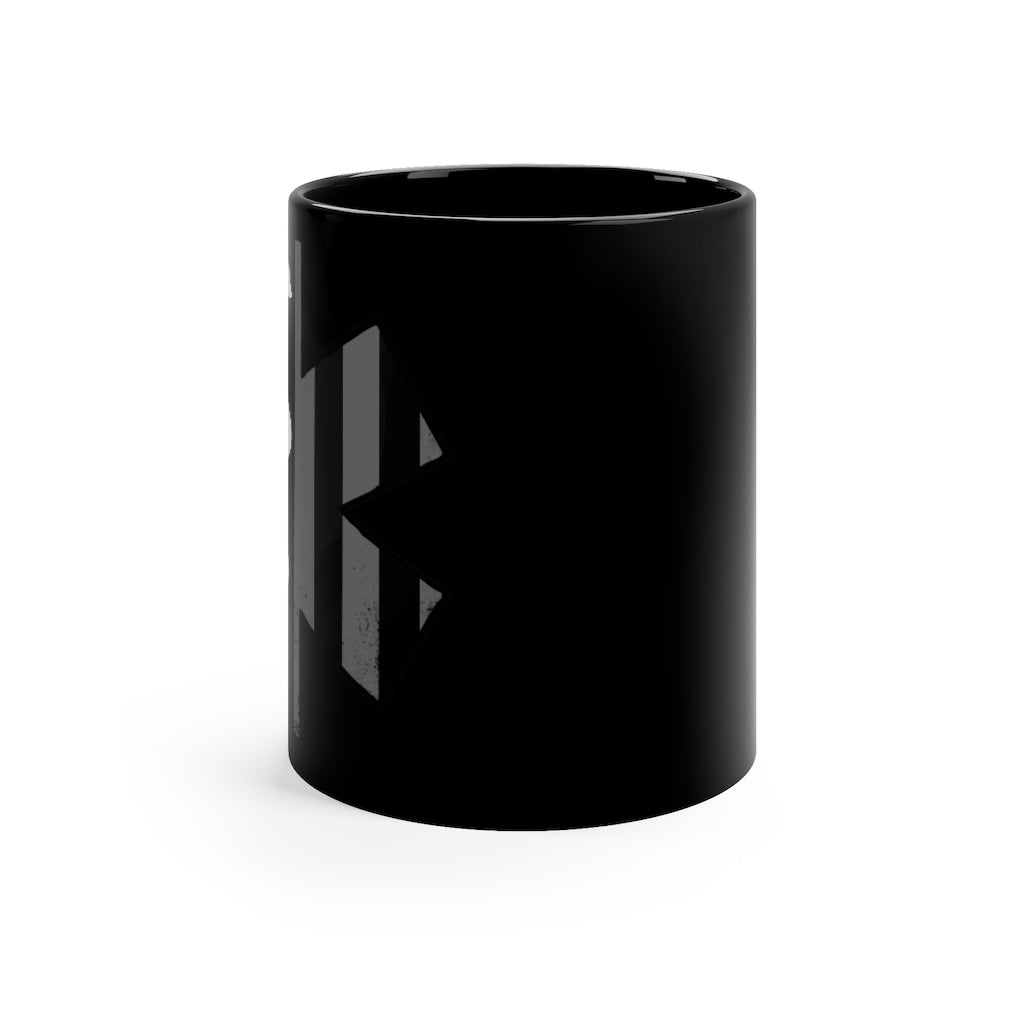 Black mug 11oz - Star of Life - Subdued