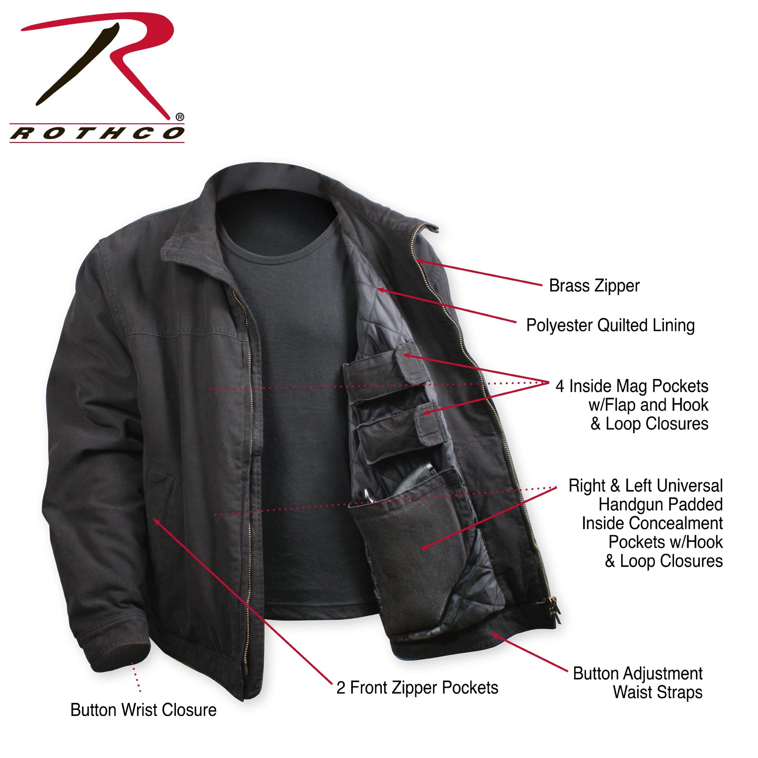 Rothco Concealed Carry 3 Season Jacket