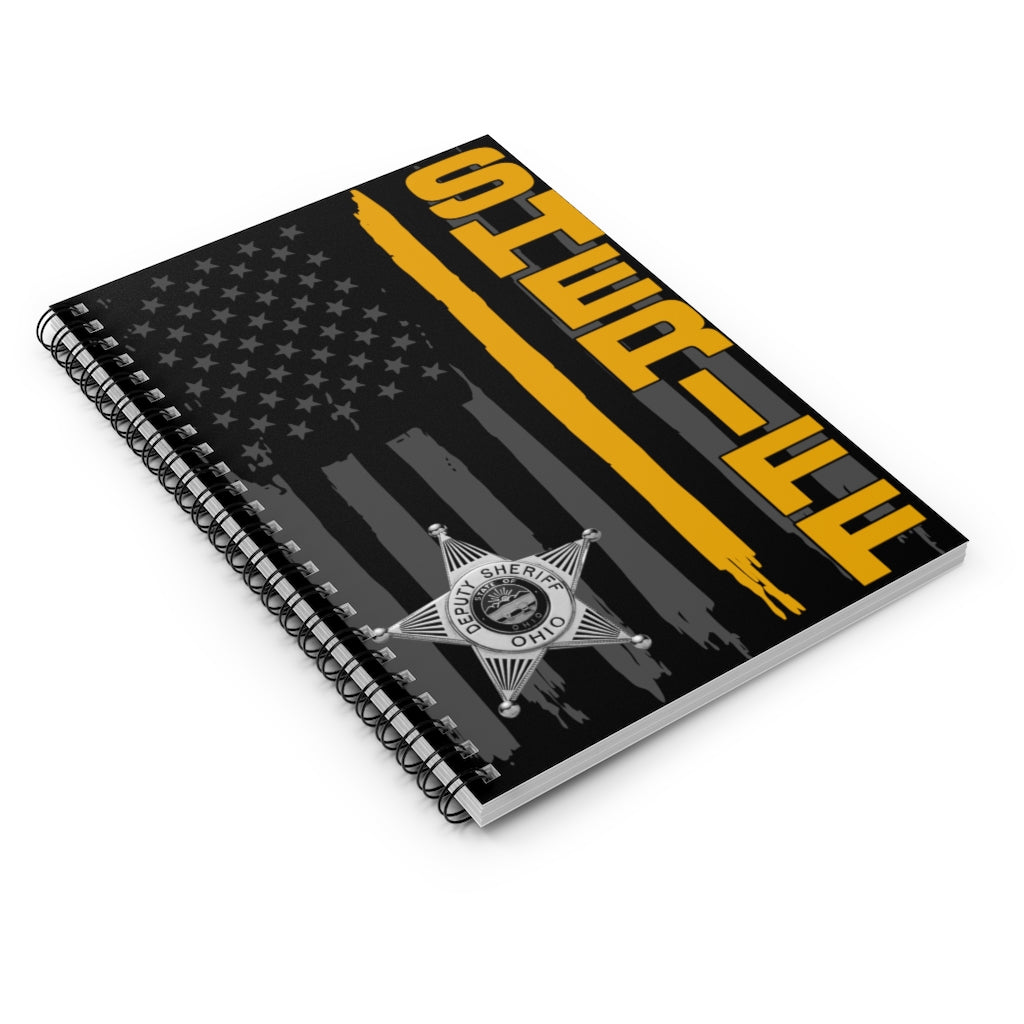 Spiral Notebook - Ruled Line - Ohio Sheriff Vertical