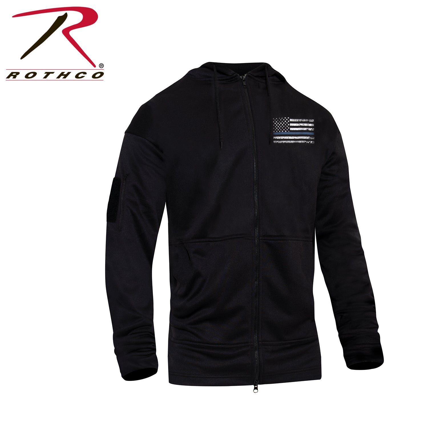 Rothco Thin Blue Line Concealed Carry Zippered Hoodie