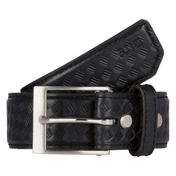 5.11 Tactical 1.5" Basketweave Leather Belt - red-diamond-uniform-police-supply