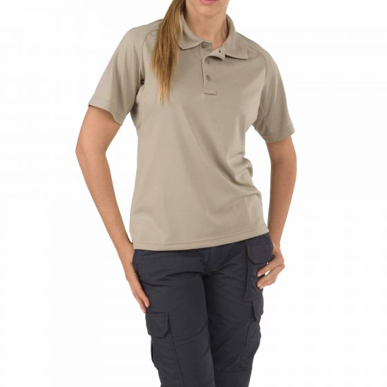 5.11 Tactical Women’s Performance Short Sleeve Polo - red-diamond-uniform-police-supply