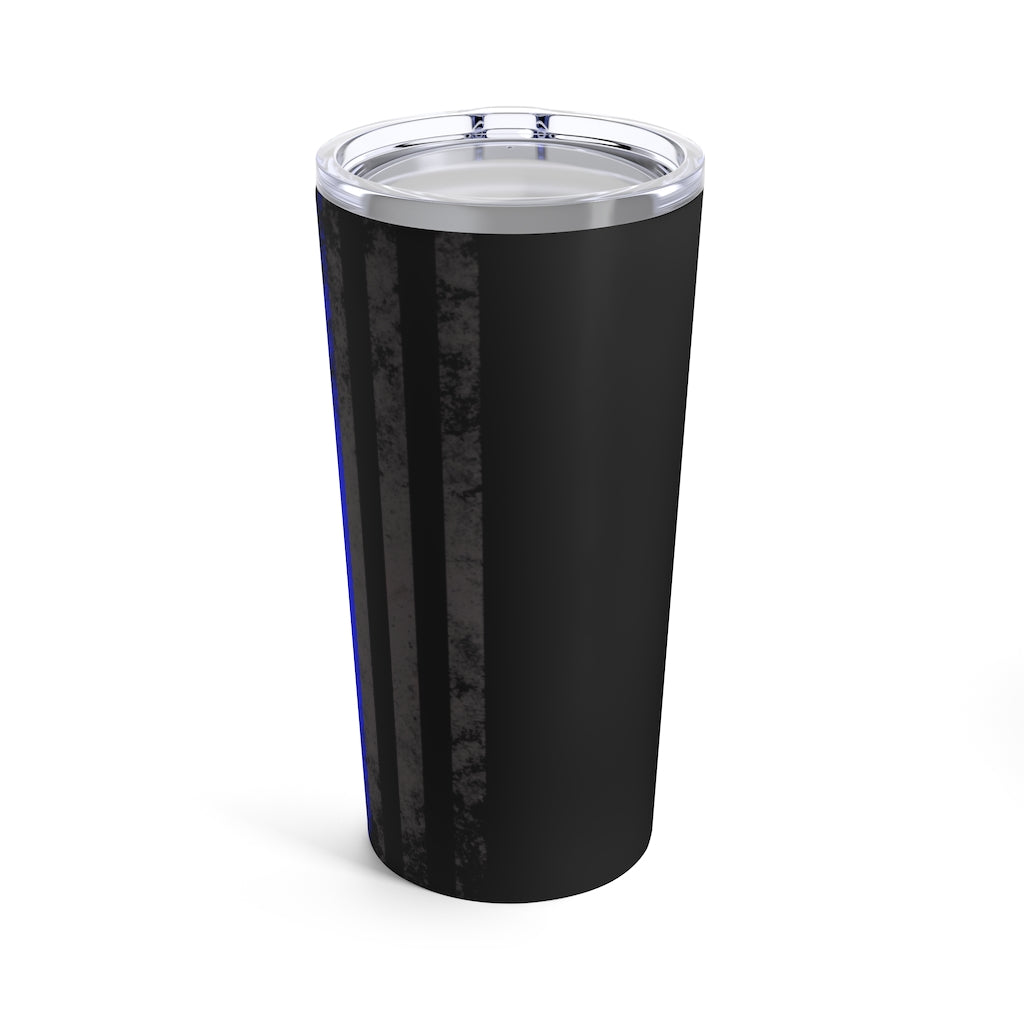 Tumbler 20oz - Thin Blue Line Vertical Flag Subdued