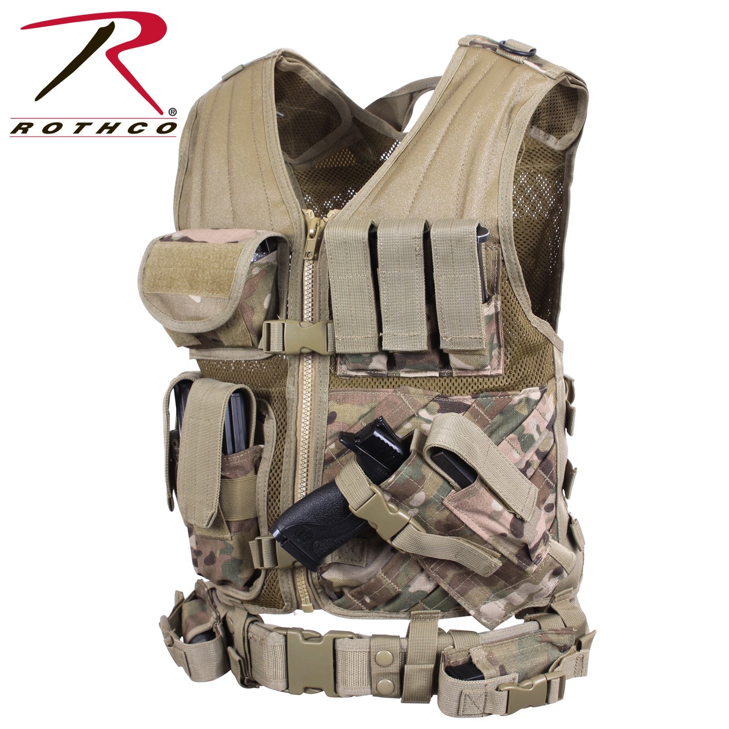 Rothco Cross Draw MOLLE Tactical Vest