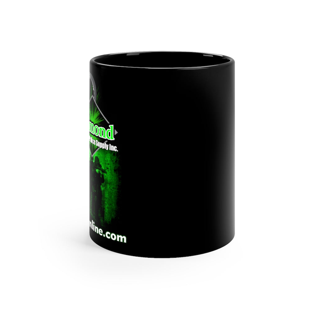 Black mug 11oz - Red Diamond "Night Vision"