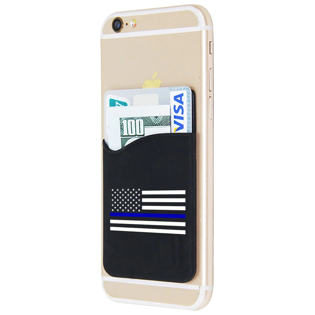 Thin Blue Line Cell Phone Credit Card Holder