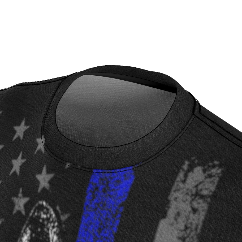 Unisex AOP Cut & Sew Tee - K-9 Blue Line