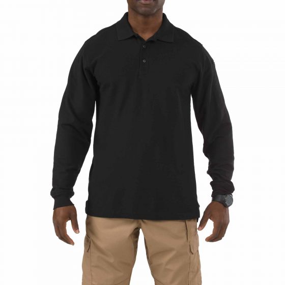 5.11 Tactical Utility Long Sleeve Polo - red-diamond-uniform-police-supply