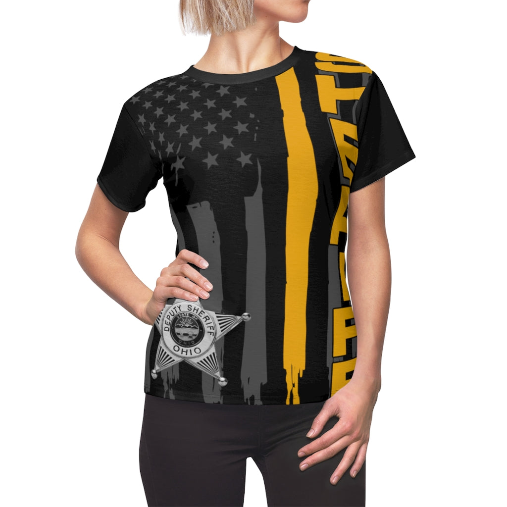 Women's AOP Cut & Sew Tee - Ohio Sheriff Vertical