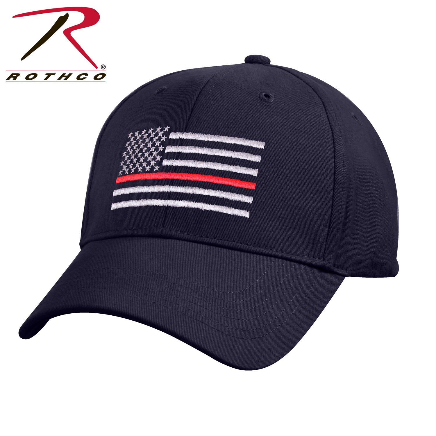 Rothco Thin Red Line Flag Low Profile Cap - red-diamond-uniform-police-supply