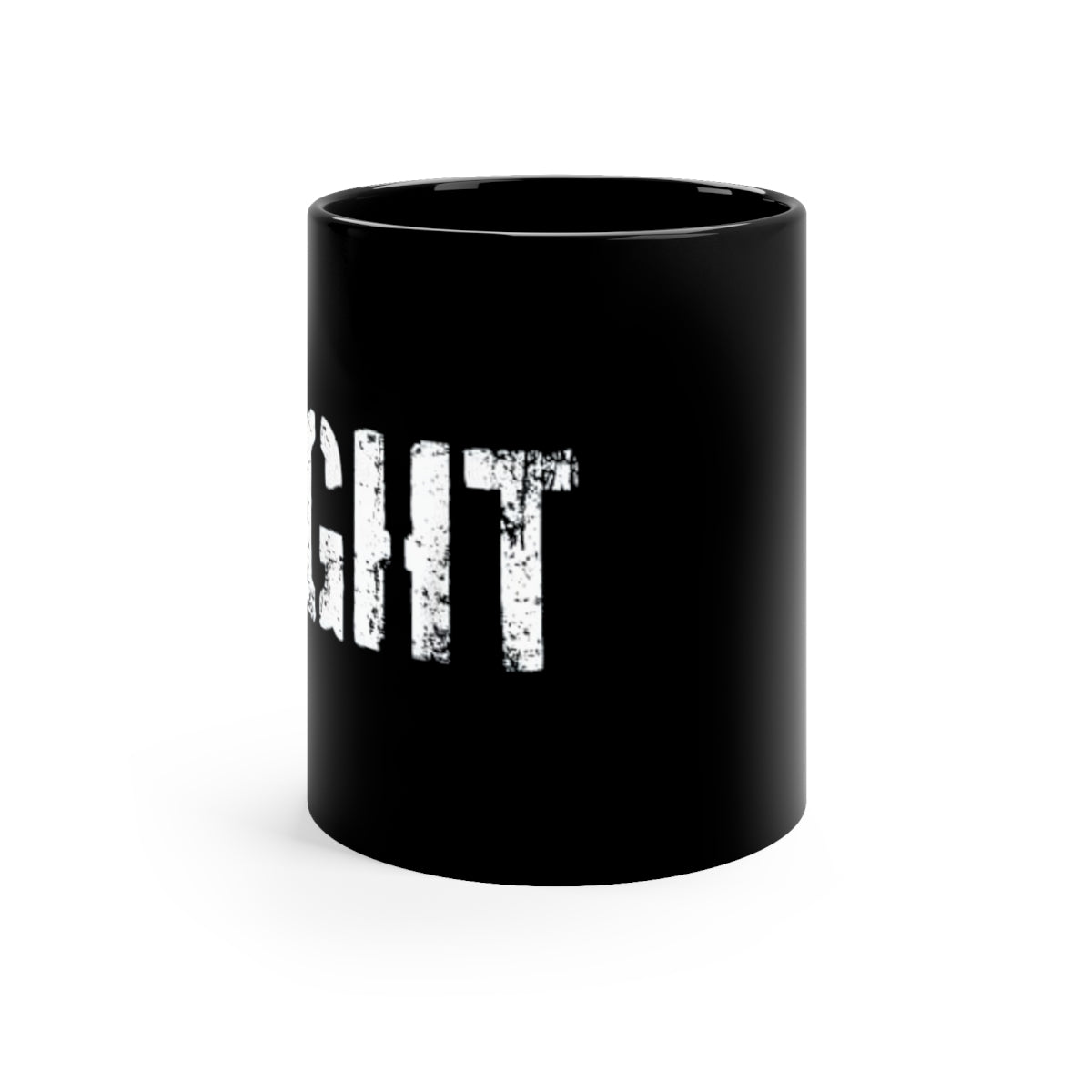 Black mug 11oz - "Fight" Breast Cancer Awareness